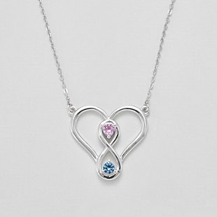Two Become One Birthstone Necklace