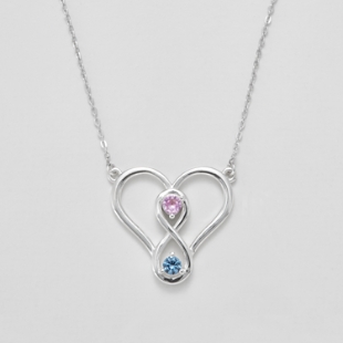 Two Become One Birthstone Necklace