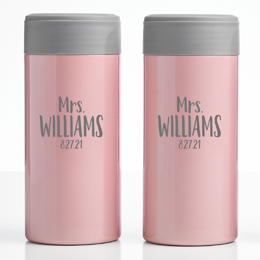 Just Married Stainless Steel Koozie Set