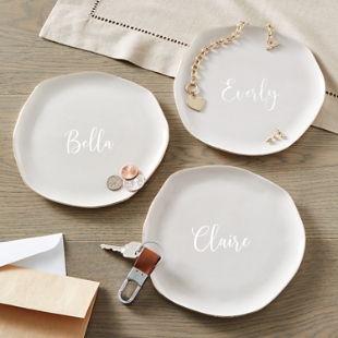 Name + Initial Ceramic Catchall Set