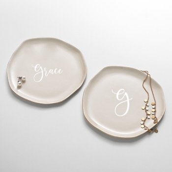 Name + Initial Ceramic Catchall Set