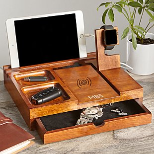 Wireless Wood Charging Station and Valet