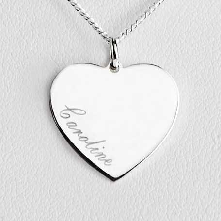 Heart + Name Stacked Necklace - 1 Charm/Name