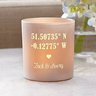 Just the Two of Us Coordinates LED Votive