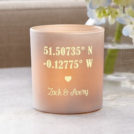 Just the Two of Us Coordinates LED Votive