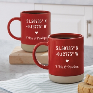 Just The Two Of Us Coordinates Mug Set