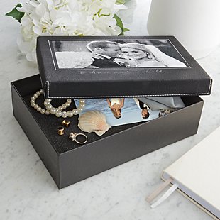 To Have and To Hold Photo Engraved Keepsake Box