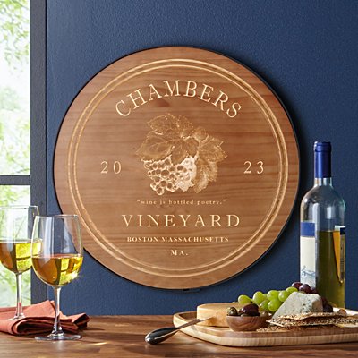 Winery Cellar Personalized Wall Sign