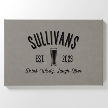 Good Times Leather Wall Art