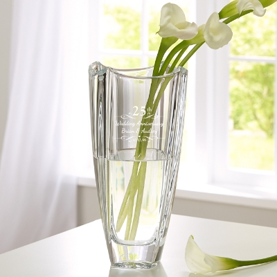 Galway Crystal Personalized Anniversary Vase