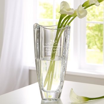 Galway Crystal Personalized Anniversary Vase