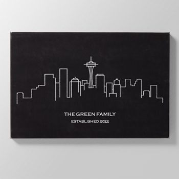 Our Beloved City Personalized Leather Wall Art