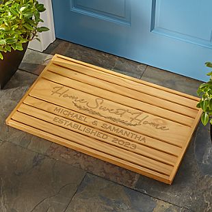 Home Sweet Home Wooden Doormat