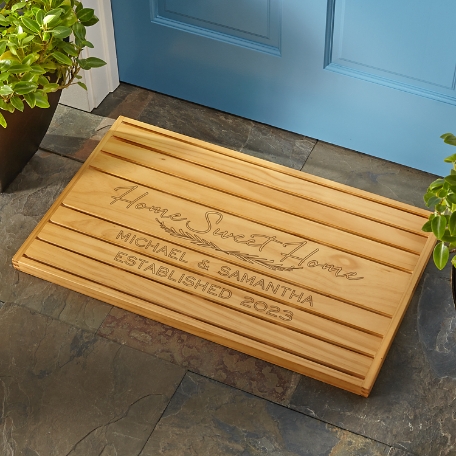 Home Sweet Home Wooden Doormat