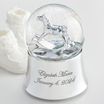 Rocking Horse Snow Globe