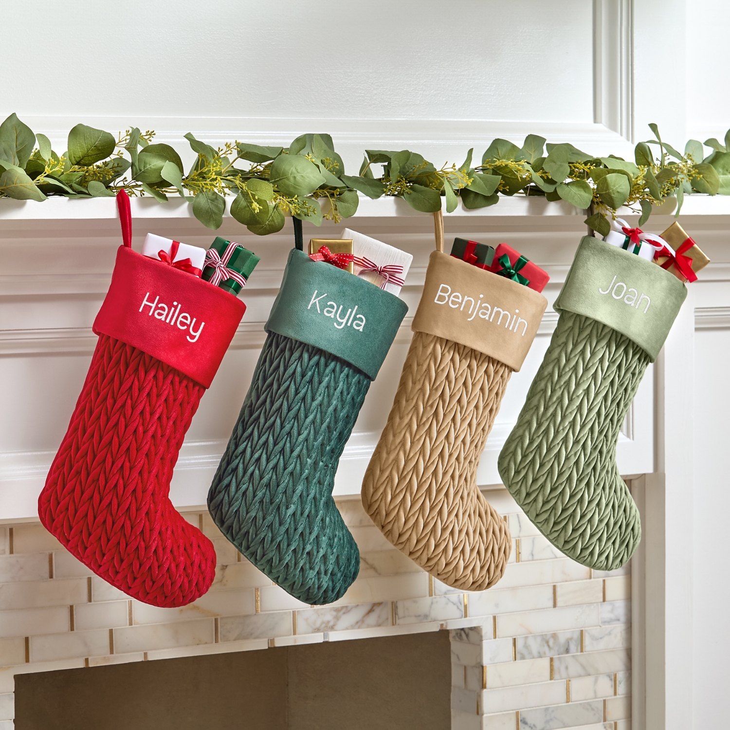 Braided Velvet Stocking