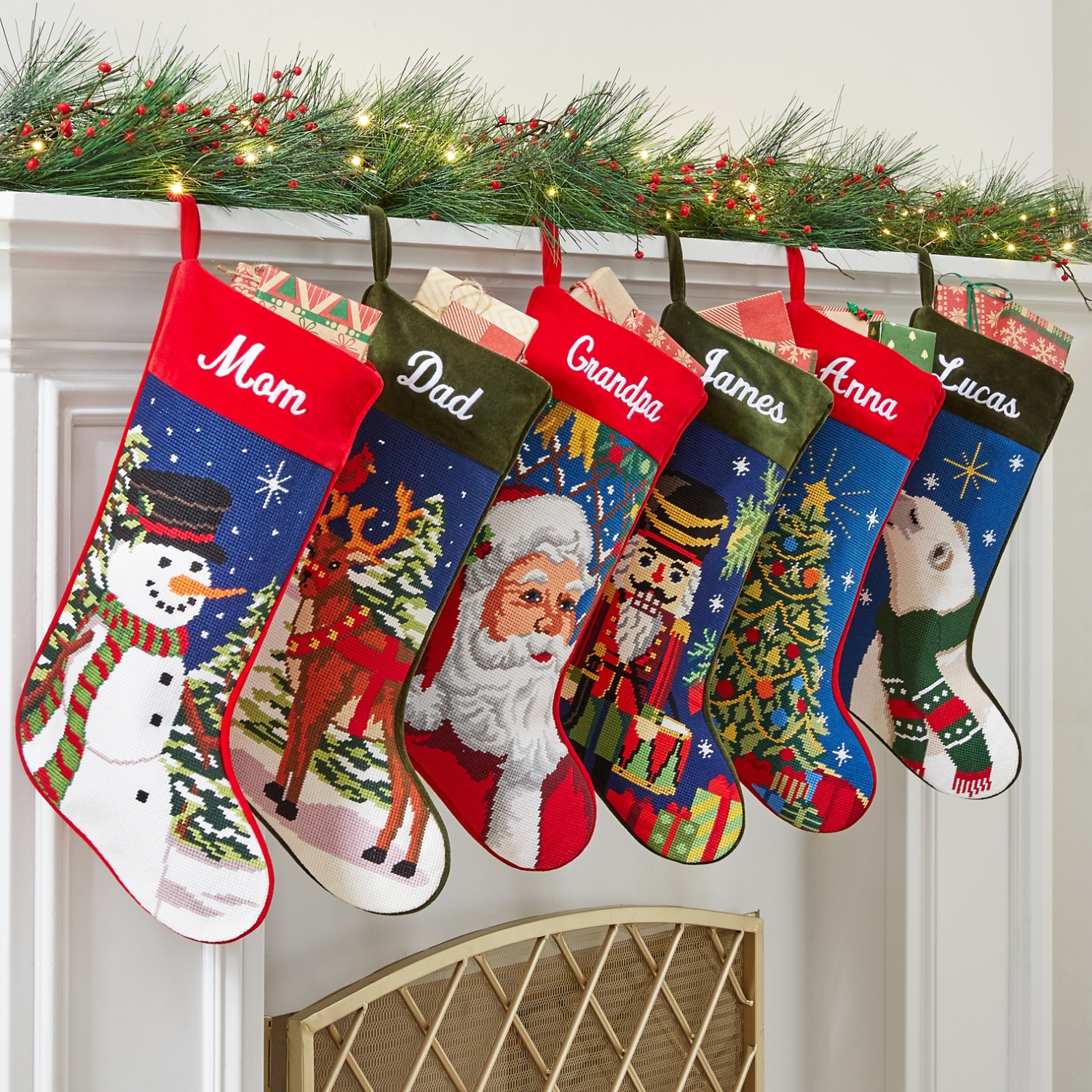Heirloom Needlepoint Stockings